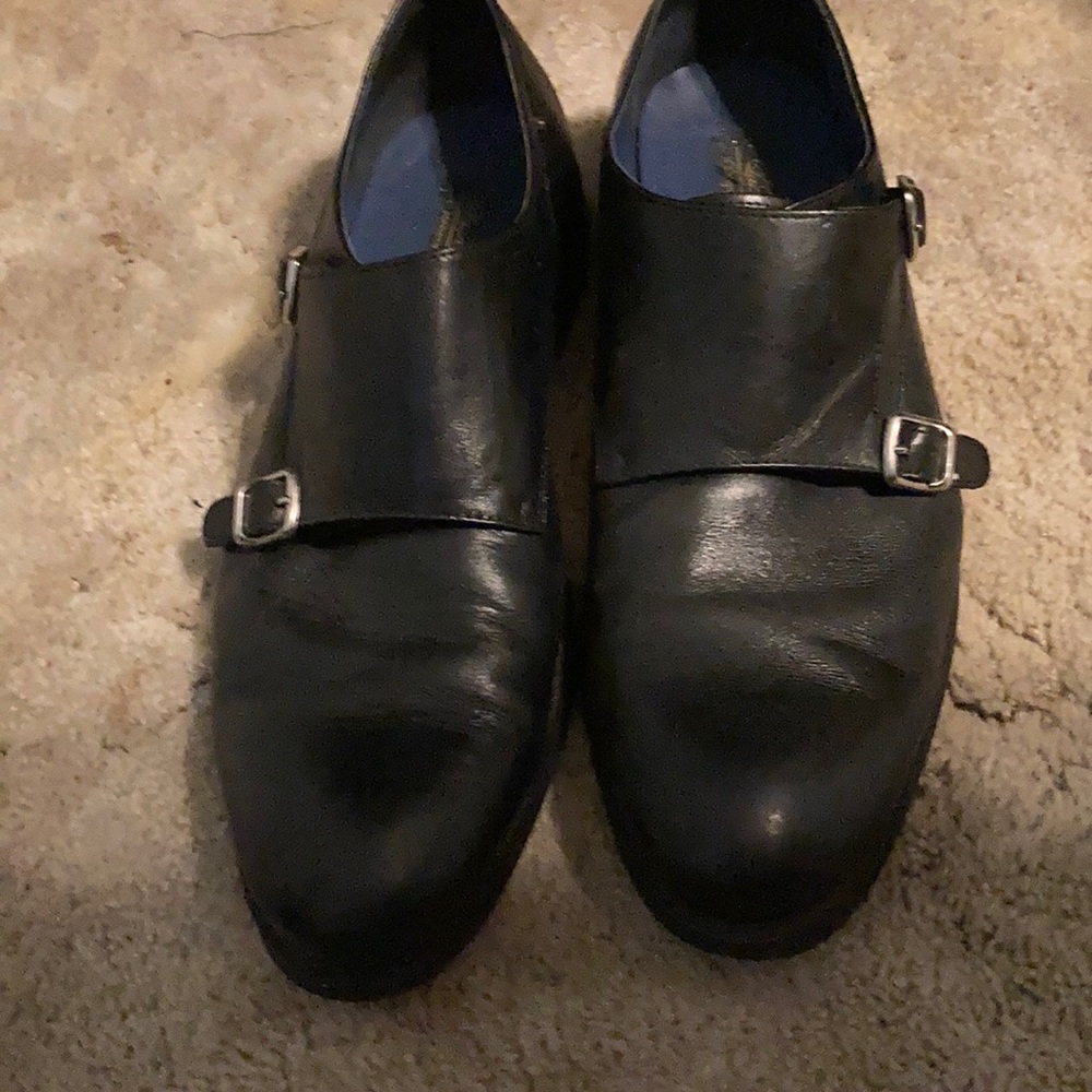 Black dress shoes with buckle! Size 12